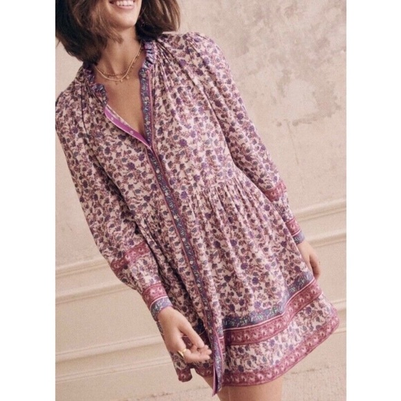 Sézane Lio Dress Jaipur Floral Print US6/FR38 - Picture 1 of 12